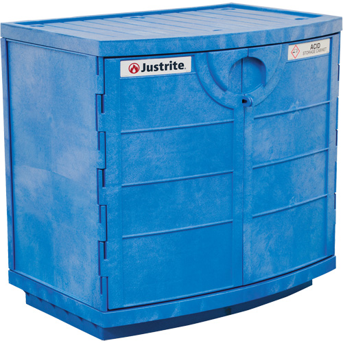 Polyethylene Corrosive/Acid Cabinet, 24 gal., 36" x 35" x 25" Rideout Tool & Machine Inc.