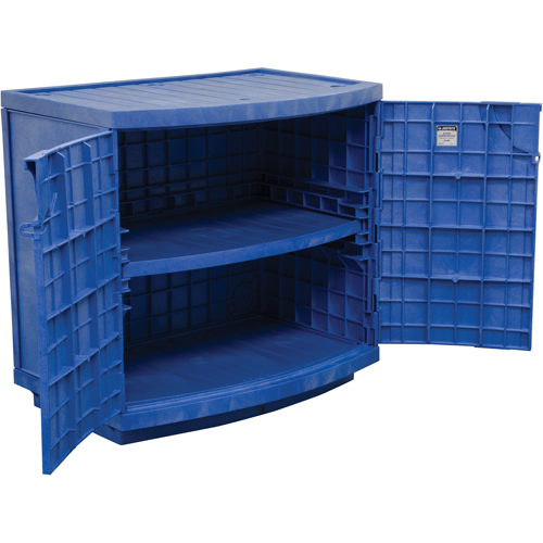 Polyethylene Corrosive/Acid Cabinet, 24 gal., 36" x 35" x 25" Rideout Tool & Machine Inc.