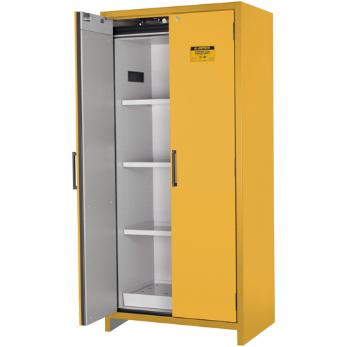 Armoire d'entreposage 90 minutes s&eacute;curitaire et conforme &agrave; la norme EN, 30 gal., 2 Porte(s), 35,16" La x 76,89" h x 24,21" p Rideout Tool & Machine Inc.