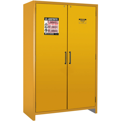 Armoire d'entreposage 90 minutes s&eacute;curitaire et conforme &agrave; la norme EN, 45 gal., 2 Porte(s), 46,97" La x 76,89" h x 24,21" p Rideout Tool & Machine Inc.