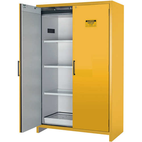 Armoire d'entreposage 90 minutes s&eacute;curitaire et conforme &agrave; la norme EN, 45 gal., 2 Porte(s), 46,97" La x 76,89" h x 24,21" p Rideout Tool & Machine Inc.