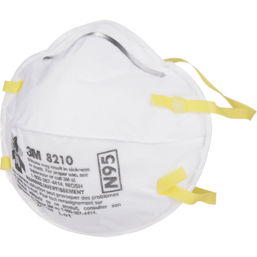 8210 Particulate Respirators, N95, NIOSH Certified Rideout Tool & Machine Inc.