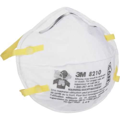 8210 Particulate Respirators, N95, NIOSH Certified Rideout Tool & Machine Inc.