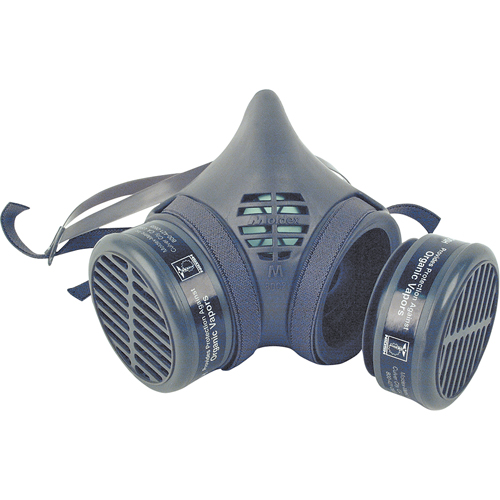 Respirateur &agrave; demi-masque assembl&eacute; de la s&eacute;rie 8000, &eacute;lastom&egrave;re/Thermoplastique, Moyen Rideout Tool & Machine Inc.