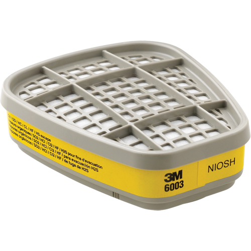 6000 Series Respirator Cartridges, Gas/Vapour Cartridge, Organic Vapour/Acid Gas Rideout Tool & Machine Inc.