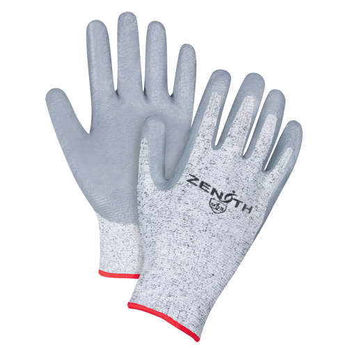 Gants &eacute;lastiques sans coutures r&eacute;sistants &agrave; la coupe, Taille Petit/7, Calibre 13, Rev&ecirc;tement Nitrile, Enveloppe en PEHP, ANSI/ISEA 105 niveau 2/EN 388 niveau 3 Rideout Tool & Machine Inc.