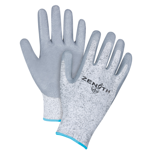 Gants &eacute;lastiques sans coutures r&eacute;sistants &agrave; la coupe, Taille T-Grand/10, Calibre 13, Rev&ecirc;tement Nitrile, Enveloppe en PEHP, ANSI/ISEA 105 niveau 2/EN 388 niveau 3 Rideout Tool & Machine Inc.