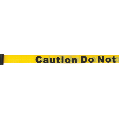 Cartouches de ruban pour assembler vos propre barri&egrave;res de contr&ocirc;le des foules, Caution Do Not Enter, 7', Ruban Jaune Rideout Tool & Machine Inc.