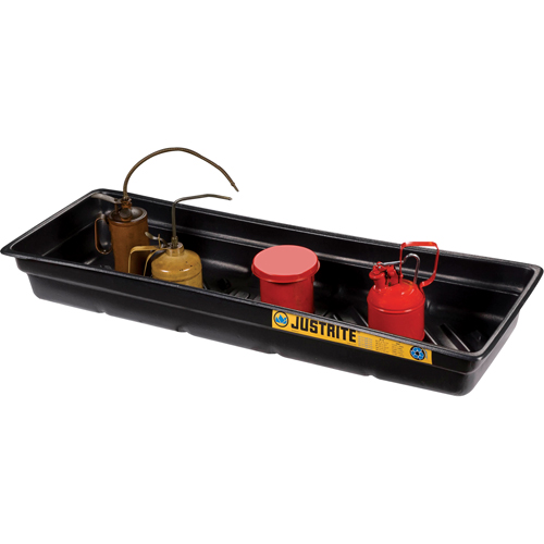 EcoPolyBlend Spill Tray, 46" L x 16" W x 5.5" H, 12 gal. Spill Capacity Rideout Tool & Machine Inc.