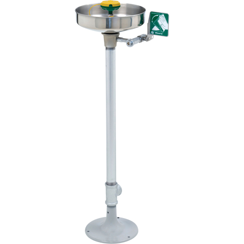Axion&reg; Eye/Face Wash Station, Pedestal Installation, Stainless Steel Bowl Rideout Tool & Machine Inc.