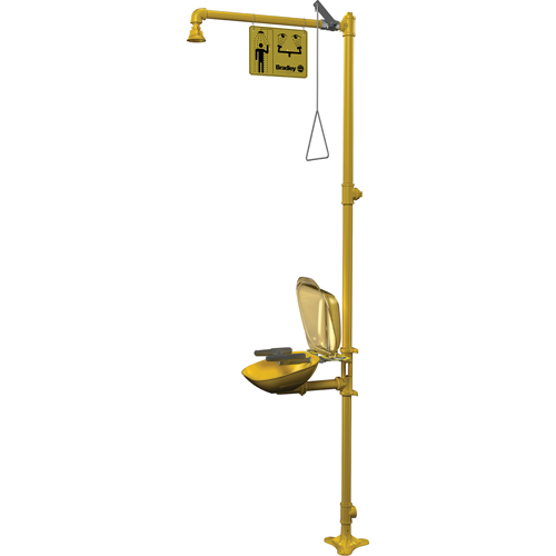 Halo Combination Emergency Shower & Eyewash Station Rideout Tool & Machine Inc.