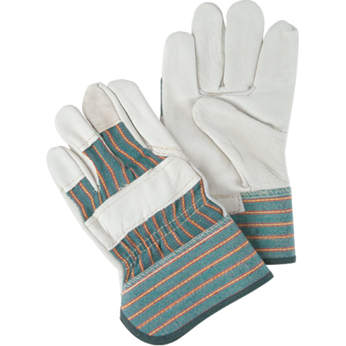 Abrasion-Resistant Fitter's Gloves, Ladies, Grain Cowhide Palm Rideout Tool & Machine Inc.