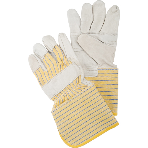 Patch Palm Fitters Gloves, Large, Grain Cowhide Palm, Cotton Inner Lining Rideout Tool & Machine Inc.