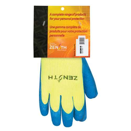 Gants haute visibilit&eacute; doubl&eacute;s d'acrylique de caoutchouc naturel, 2T-Grand, R&ecirc;vetement Latex de caoutchouc, Calibre 7, Enveloppe en Acrylique Rideout Tool & Machine Inc.