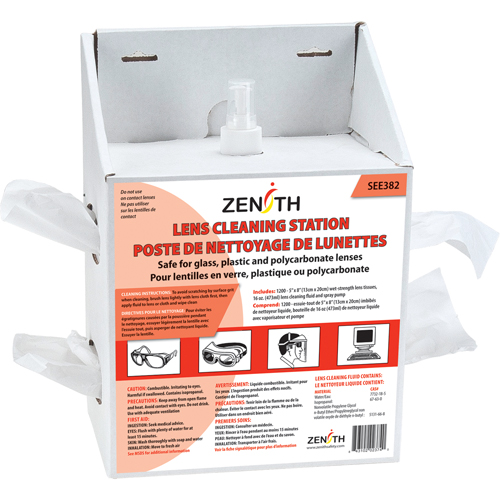 Poste de nettoyage jetables pour lentilles, Carton, 8" lo x 5" p x 12-1/2" h Rideout Tool & Machine Inc.
