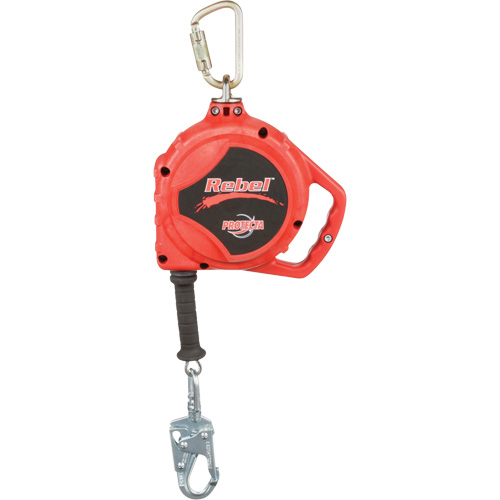Rebel Self Retracting Lifeline, 33', Galvanized Steel, Swivel Rideout Tool & Machine Inc.
