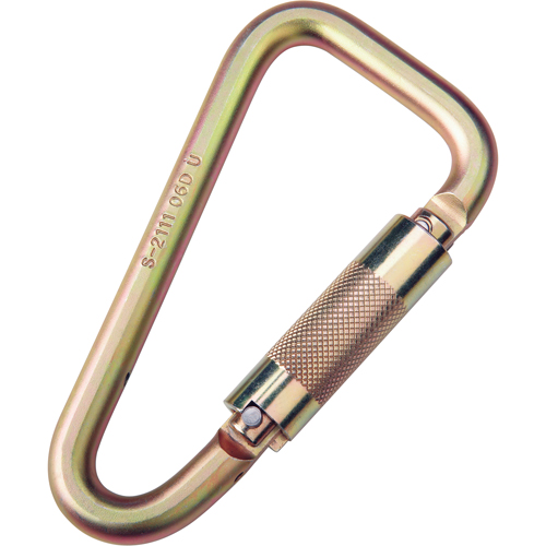 Saflok Carabiners, Steel, 3600 lbs Capacity Rideout Tool & Machine Inc.
