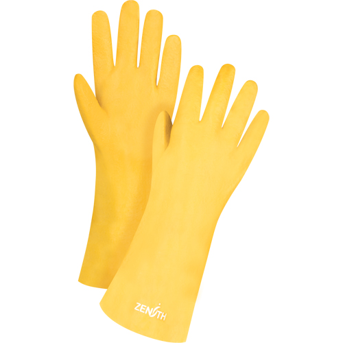 Gants &agrave; fini rugueux et r&eacute;sistants aux produits chimiques, Taille 9, 14" lo, PVC, Doublure en Interlock, 47-mil Rideout Tool & Machine Inc.