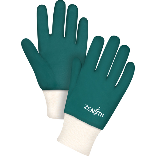 Gants verts &agrave; double enduit, 10" lo, PVC, Doublure en Jersey de coton, 70 mils Rideout Tool & Machine Inc.