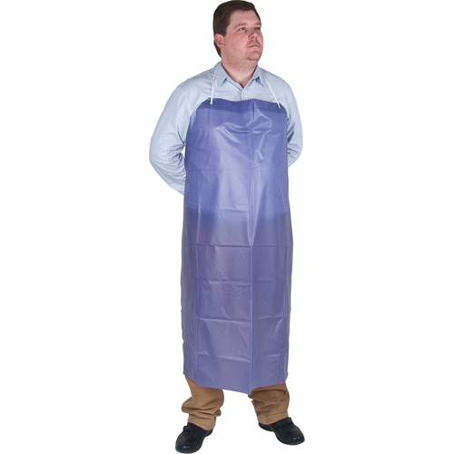 Lightweight Apron, Vinyl, 45" L x 36" W, Blue Rideout Tool & Machine Inc.