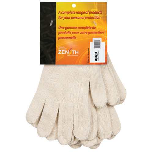 Gants en tricot de poids lourd, Poly/coton, Calibre 7, Moyen Rideout Tool & Machine Inc.