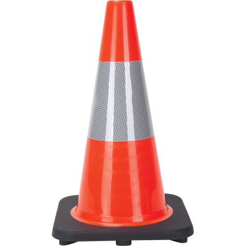 Traffic Cone, 18", Orange, 6" Reflective Collar(s) Rideout Tool & Machine Inc.