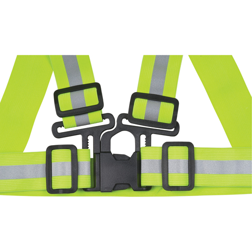 Standard-Duty Safety Harness, High Visibility Lime-Yellow, Silver Reflective Colour, X-Large Rideout Tool & Machine Inc.