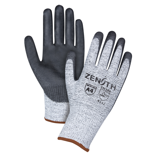 Gants &eacute;lastiques sans coutures r&eacute;sistants &agrave; la coupe, Taille Grand/9, Calibre 13, Rev&ecirc;tement Polyur&eacute;thane, Enveloppe en PEHP, ANSI/ISEA 105 niveau 4/EN 388 niveau 5 Rideout Tool & Machine Inc.