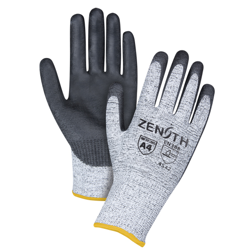 Gants &eacute;lastiques sans coutures r&eacute;sistants &agrave; la coupe, Taille 2T-Grand/11, Calibre 13, Rev&ecirc;tement Polyur&eacute;thane, Enveloppe en PEHP, ANSI/ISEA 105 niveau 4/EN 388 niveau 5 Rideout Tool & Machine Inc.