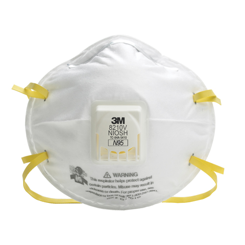 Respirateurs contre les particules 8210V, N95, Certifi&eacute; NIOSH Rideout Tool & Machine Inc.