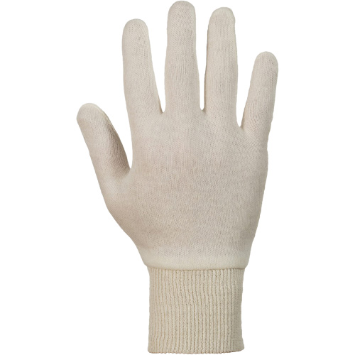 Superior&reg; ML80K Knit Gloves, One Size, White, Unlined, Knit Wrist Rideout Tool & Machine Inc.