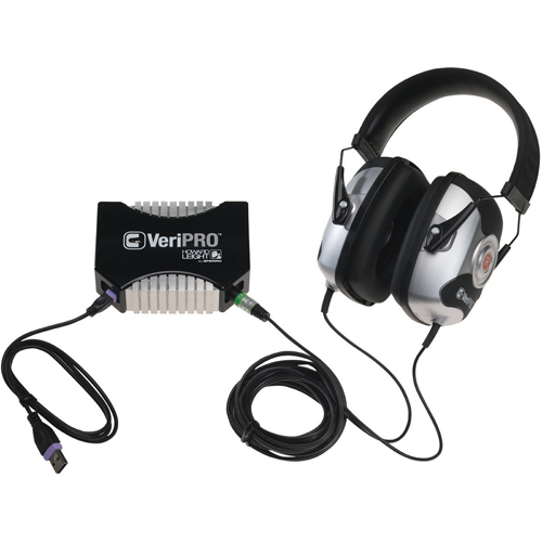Syst&egrave;me pour tester l'ajustement des bouchons d'oreille VeriPRO de Howard Leight Rideout Tool & Machine Inc.