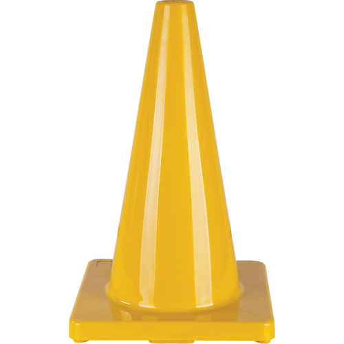 C&ocirc;ne de couleur pour la signalisation, 18", Jaune Rideout Tool & Machine Inc.
