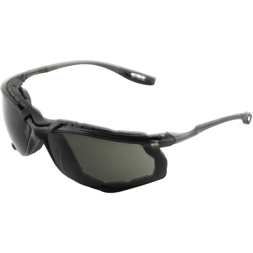Virtua Safety Glasses with Foam Gasket, Grey/Smoke Lens, Anti-Fog, ANSI Z87+/Meets/Exceeds CSA Z94.3 Rideout Tool & Machine Inc.