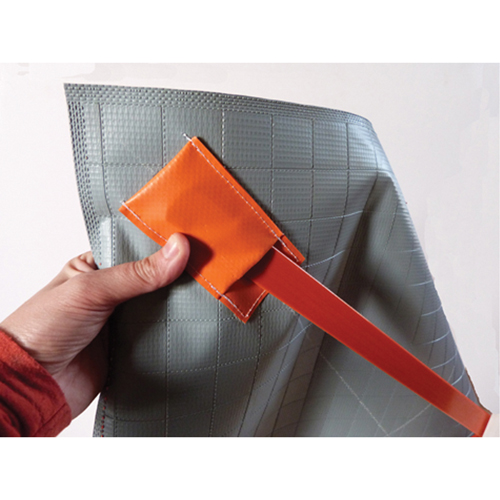 Panneau pour condition temporaire &agrave; rouler avec fl&egrave;che, 24" x 24", Vinyle, Pictogramme Rideout Tool & Machine Inc.