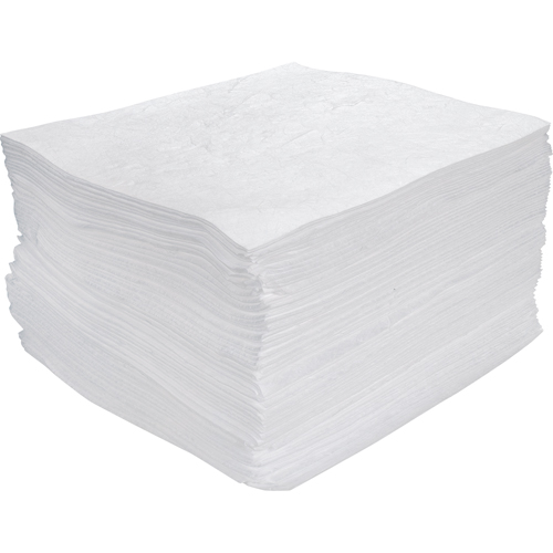 Premium Meltblown Sorbent Pads, Oil Only, 15" x 17", 30 gal. Absorbancy Rideout Tool & Machine Inc.
