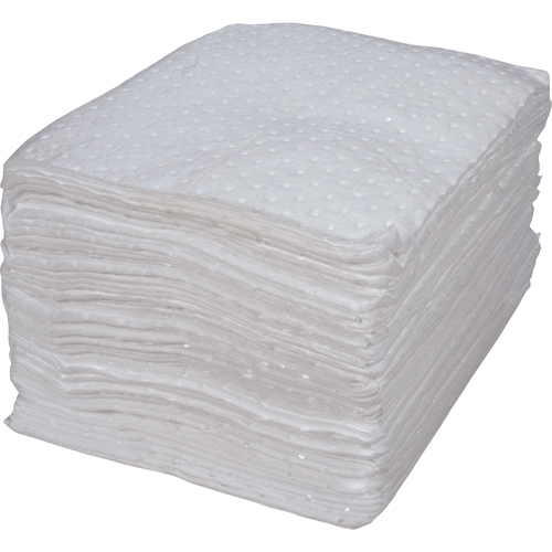 Premium Bonded Sorbent Pads, Oil Only, 15" x 17", 15 gal. Absorbancy Rideout Tool & Machine Inc.