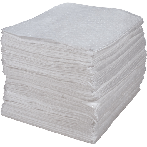 Premium Bonded Sorbent Pads, Oil Only, 15" x 17", 30 gal. Absorbancy Rideout Tool & Machine Inc.