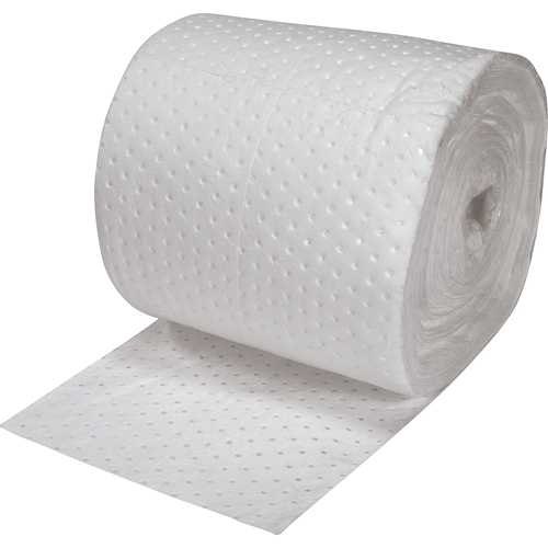 Premium Fine Fiber Sorbent Rolls, Heavyweight, 150' L x 15" W, 25 gal. Absorbancy Rideout Tool & Machine Inc.