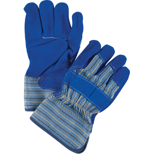 Gants d'ajusteur de premi&egrave;re qualit&eacute; avec coutures en Kevlar, Grand, Paume en Cuir de vache refendu, Doublure en Coton Rideout Tool & Machine Inc.