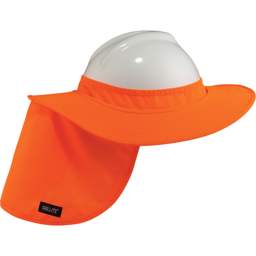 Rebords pour casques de s&eacute;curit&eacute; 6660 Chill-Its, Orange haute visibilit&eacute; Rideout Tool & Machine Inc.