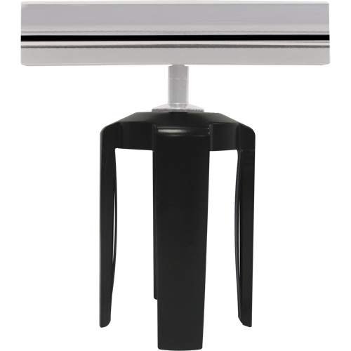 Support d'enseigne Tensabarrier avec adaptateur, Noir Rideout Tool & Machine Inc.