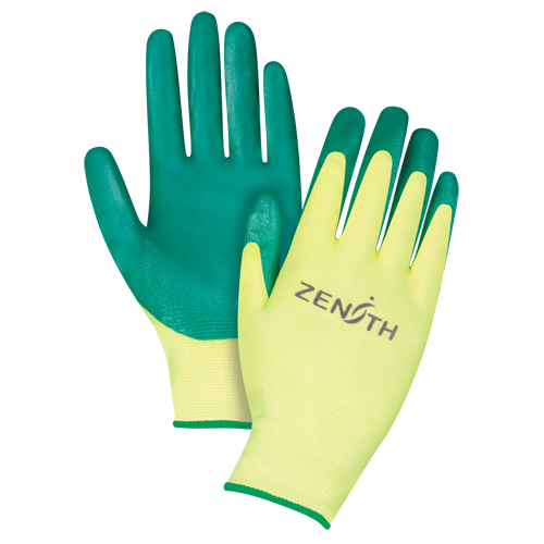 Gants de premi&egrave;re qualit&eacute; ZX-3, 8/Moyen, R&ecirc;vetement Nitrile, Calibre 15, Enveloppe en Nylon Rideout Tool & Machine Inc.