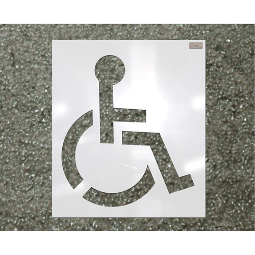 Pochoirs pour parc de stationnement, Pictogramme, 39" Rideout Tool & Machine Inc.