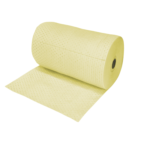 Industrial-Grade Fine Fibre Sorbent Rolls, Mediumweight, 150' L x 30" W, 50 gal. Absorbancy Rideout Tool & Machine Inc.