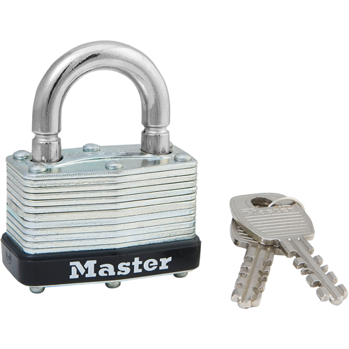 Laminated Padlock, Silver, Keyed Alike, Laminated Steel, 1-3/4" Width Rideout Tool & Machine Inc.