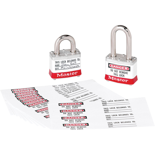Zenex Thermoplastic Photo Padlock Identification Labels Rideout Tool & Machine Inc.