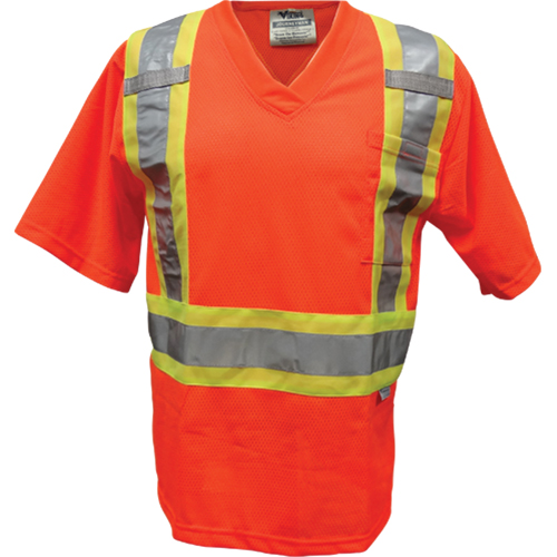 Mesh Safety T-Shirt, Polyester, Small, Orange Rideout Tool & Machine Inc.