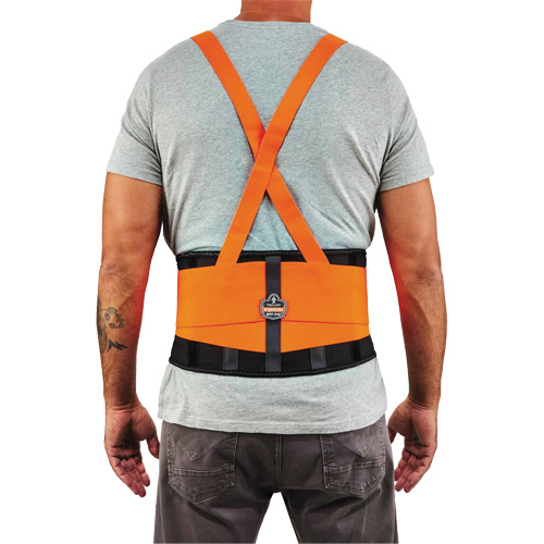ProFlex 100HV Economy Spandex Hi-Vis Back Support Brace, Elastic, Small Rideout Tool & Machine Inc.