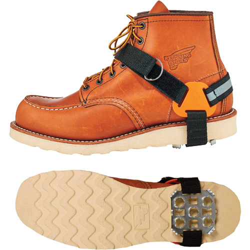 Trex 6315 Strap-On Heel Ice Cleats, Steel, Plate Traction, Large/Medium Rideout Tool & Machine Inc.